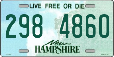 NH license plate 2984860