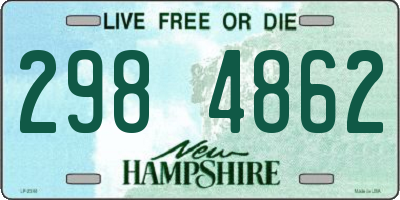 NH license plate 2984862
