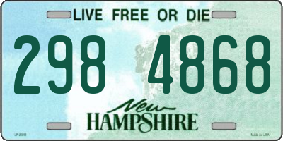NH license plate 2984868