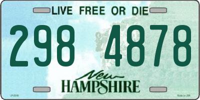 NH license plate 2984878