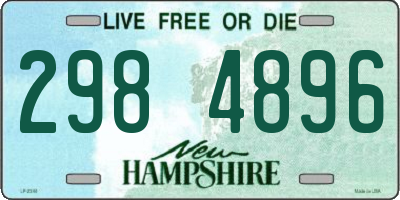 NH license plate 2984896