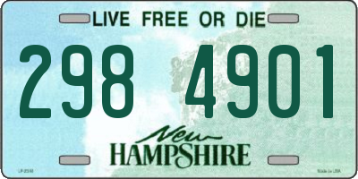 NH license plate 2984901