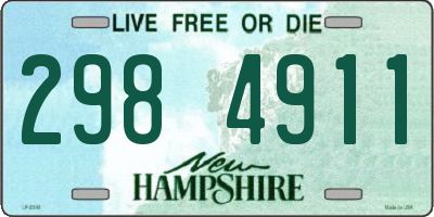 NH license plate 2984911