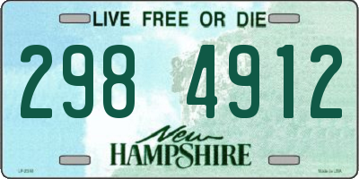 NH license plate 2984912
