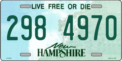 NH license plate 2984970