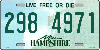 NH license plate 2984971