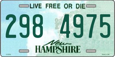 NH license plate 2984975