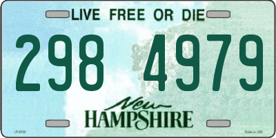 NH license plate 2984979