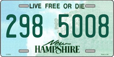 NH license plate 2985008