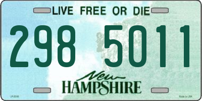NH license plate 2985011