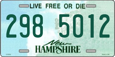 NH license plate 2985012