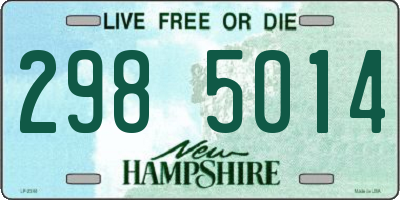 NH license plate 2985014