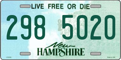 NH license plate 2985020