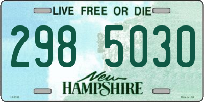 NH license plate 2985030