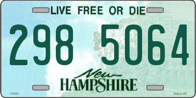 NH license plate 2985064