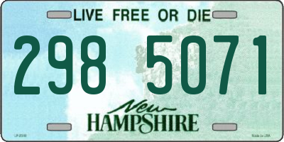 NH license plate 2985071
