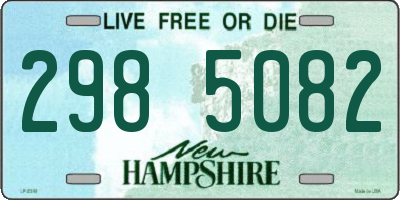 NH license plate 2985082