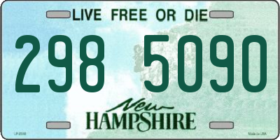 NH license plate 2985090