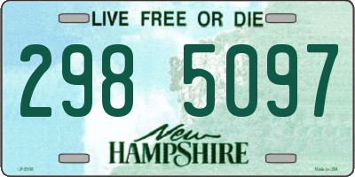 NH license plate 2985097