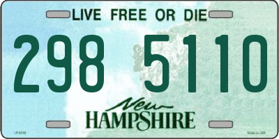 NH license plate 2985110