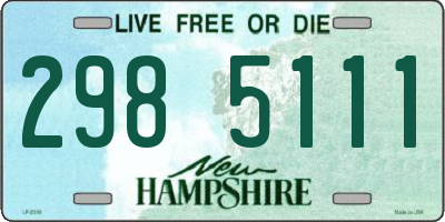 NH license plate 2985111
