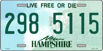 NH license plate 2985115