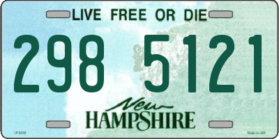 NH license plate 2985121
