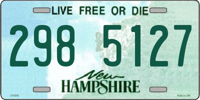 NH license plate 2985127