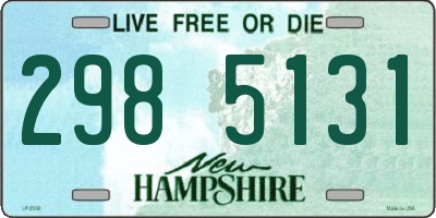 NH license plate 2985131