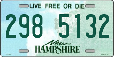 NH license plate 2985132
