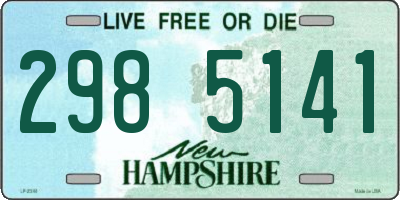 NH license plate 2985141