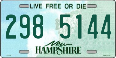 NH license plate 2985144