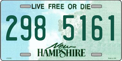 NH license plate 2985161