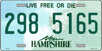 NH license plate 2985165