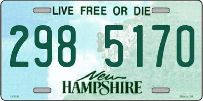 NH license plate 2985170