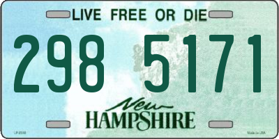 NH license plate 2985171