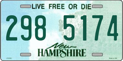NH license plate 2985174