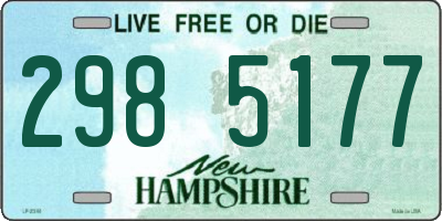 NH license plate 2985177