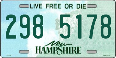 NH license plate 2985178