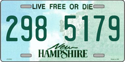 NH license plate 2985179