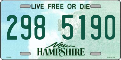 NH license plate 2985190