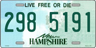 NH license plate 2985191