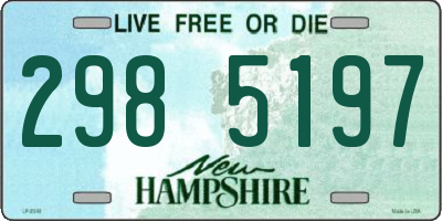 NH license plate 2985197