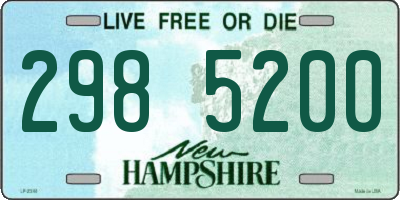 NH license plate 2985200