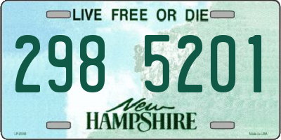 NH license plate 2985201