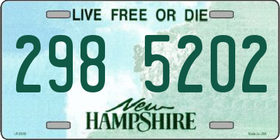 NH license plate 2985202