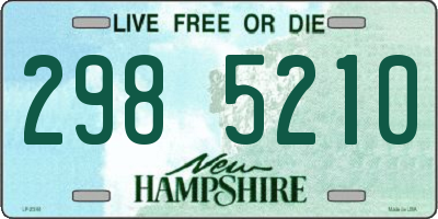 NH license plate 2985210