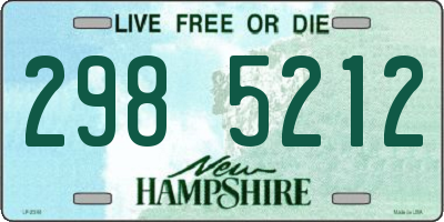 NH license plate 2985212