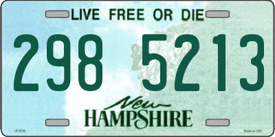 NH license plate 2985213