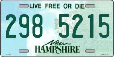 NH license plate 2985215